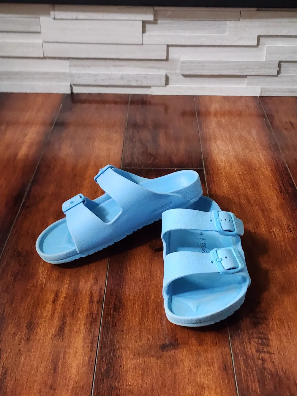 Birkenstock Arizona EVA Light Blue Sandals Kids EU 34 US 3 Waterproof